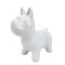 Kingston Living Ceramic Standing Dog Decorative Tabletop Figurine - 8" - White